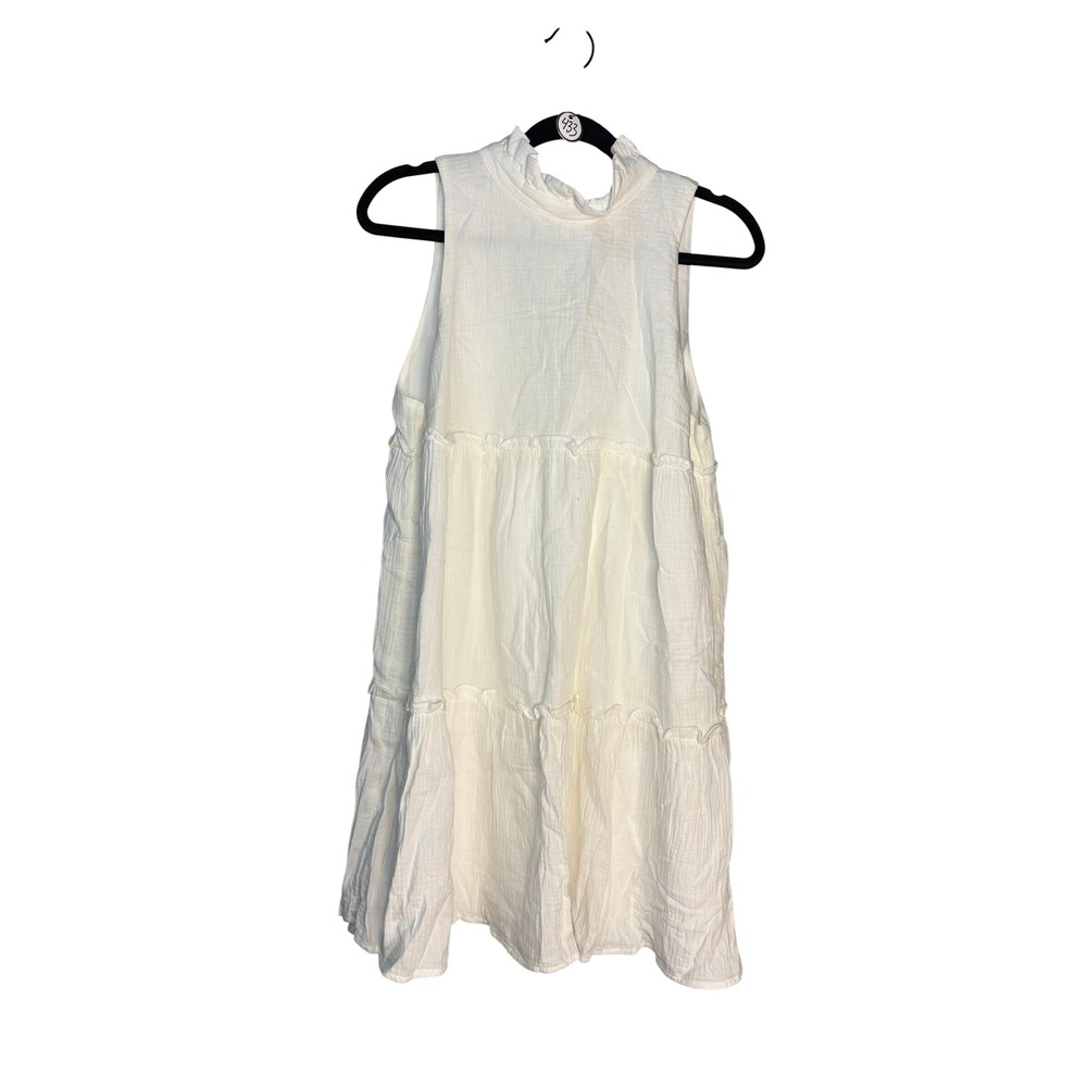 Tuckernuck Pomander Place Morgan White Mini Swing Dress (MSRP: $158) Medium - Picture 3 of 8